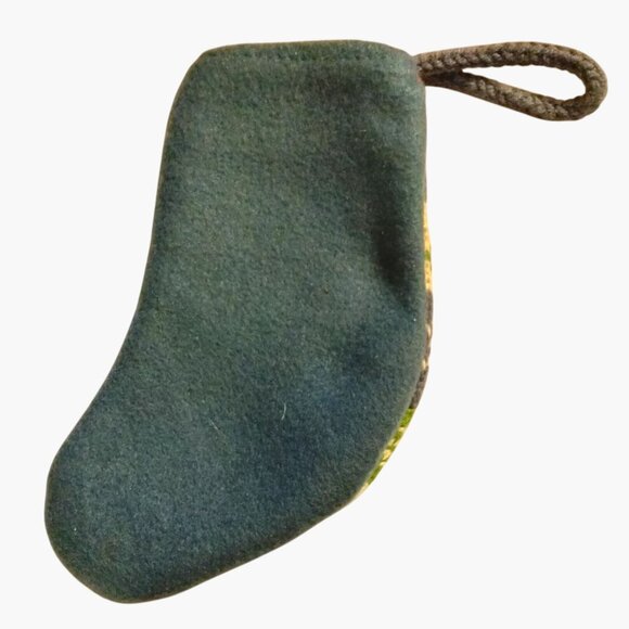 Blue Green Knit Christmas Argyle 7 Inch - Picture 3 of 3